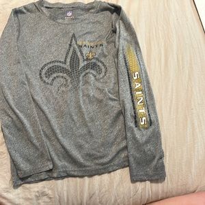 Boy’s Dri-fit NFL New Orleans Saints Long-sleeve tee